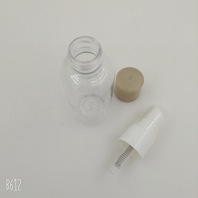 زجاجات مطهر اليد الصغيرة OEM ، زجاجات PET البلاستيكية الشفافة مقاس 7.9 سم